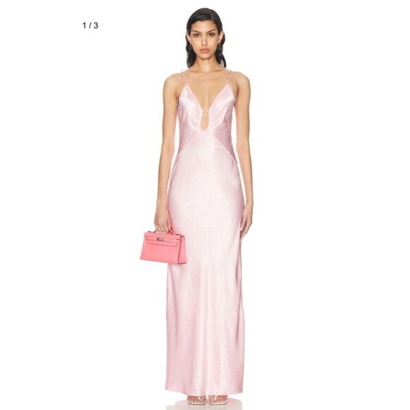 Anna October Terrin Maxi Dress Pink - Picture 1 of 7